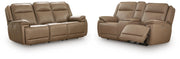 Glencroft Sofa and Loveseat in Sahara - PKG023978
