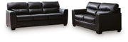 Glennbre Sofa and Loveseat in Midnight - PKG026536