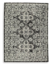 Glennisman Black/Gray/Ivory Large Rug - R407271