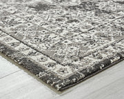 Glennisman Black/Gray/Ivory Large Rug - R407271