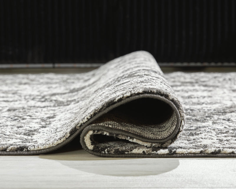 Glennisman Black/Gray/Ivory Large Rug - R407271