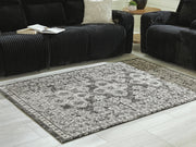 Glennisman Black/Gray/Ivory Medium Rug - R407272