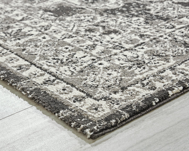 Glennisman Black/Gray/Ivory Medium Rug - R407272