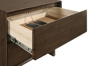 Glenwood 2-drawer Nightstand Bedside Table Warm Brown - 225012