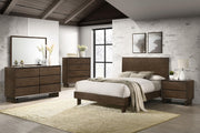 Glenwood 2-drawer Nightstand Bedside Table Warm Brown - 225012