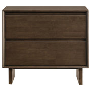 Glenwood 2-drawer Nightstand Bedside Table Warm Brown - 225012