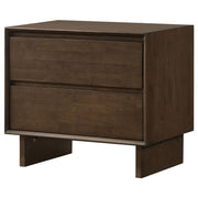 Glenwood 2-drawer Nightstand Bedside Table Warm Brown - 225012