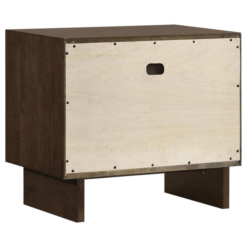 Glenwood 2-drawer Nightstand Bedside Table Warm Brown - 225012