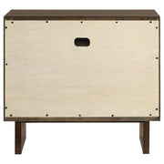 Glenwood 2-drawer Nightstand Bedside Table Warm Brown - 225012