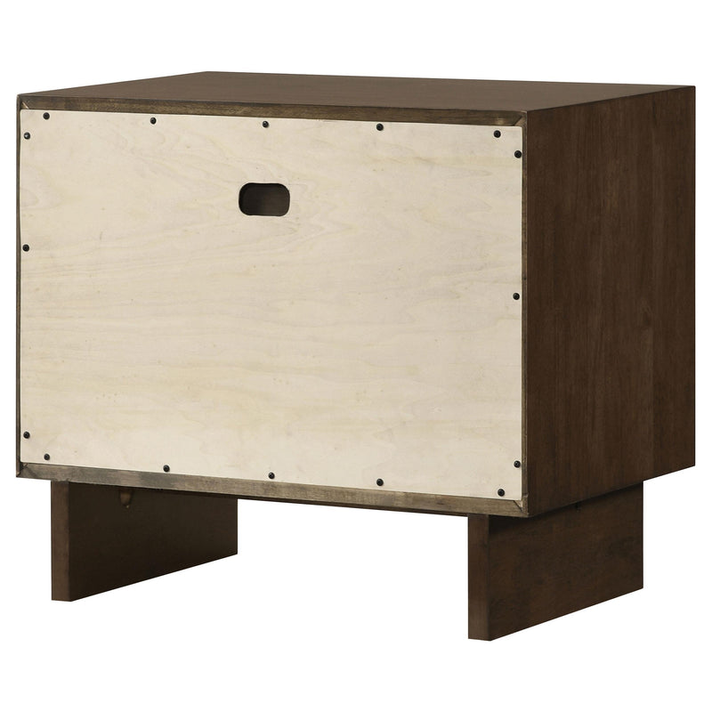 Glenwood 2-drawer Nightstand Bedside Table Warm Brown - 225012