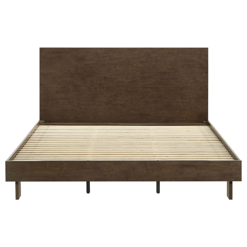 Glenwood 48-inch Eastern King Platform Panel Bed Warm Brown - 225011KE