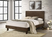 Glenwood 48-inch Queen Platform Panel Bed Warm Brown - 225011Q