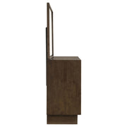 Glenwood 6-drawer Dresser and Mirror Warm Brown - 225013M