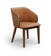 Glenwood Vegan Leather Upholstered Dining Chair in Cognac, Set of 2 - 88035Cognac-C