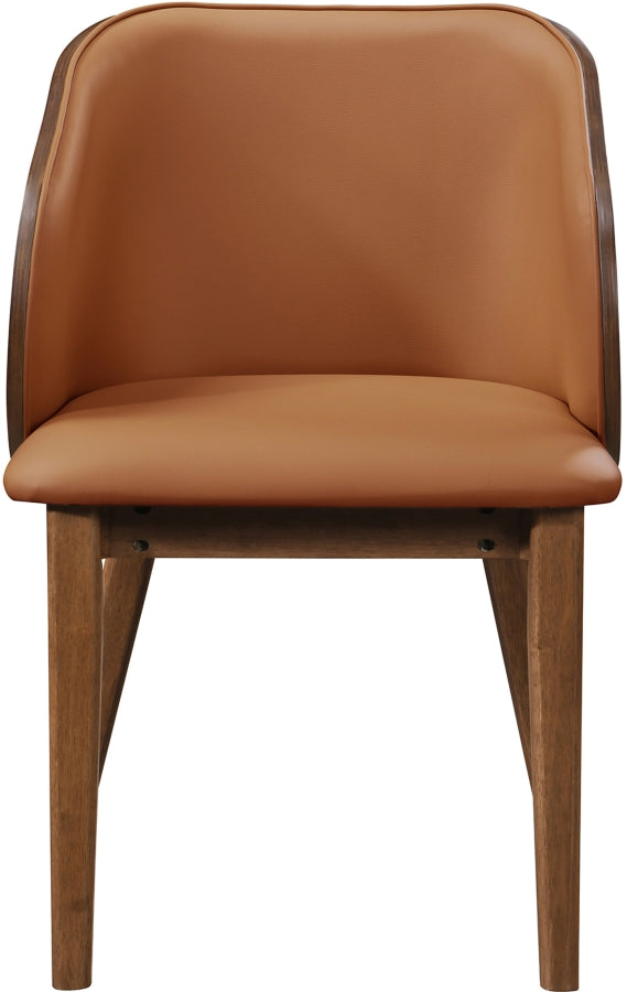 Glenwood Vegan Leather Upholstered Dining Chair in Cognac, Set of 2 - 88035Cognac-C