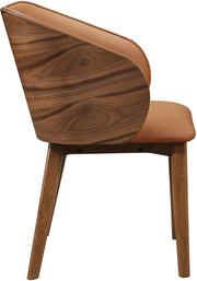 Glenwood Vegan Leather Upholstered Dining Chair in Cognac, Set of 2 - 88035Cognac-C