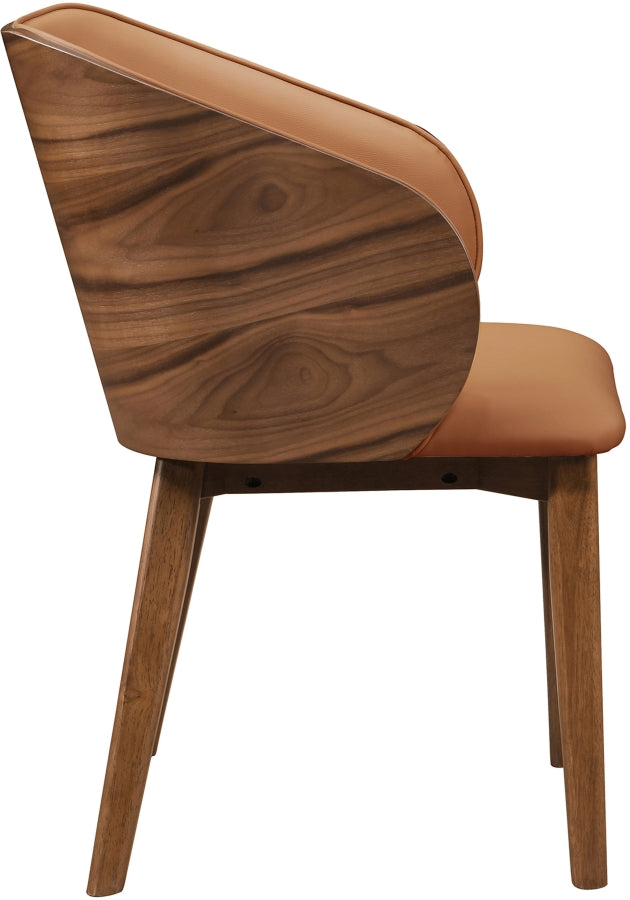 Glenwood Vegan Leather Upholstered Dining Chair in Cognac, Set of 2 - 88035Cognac-C