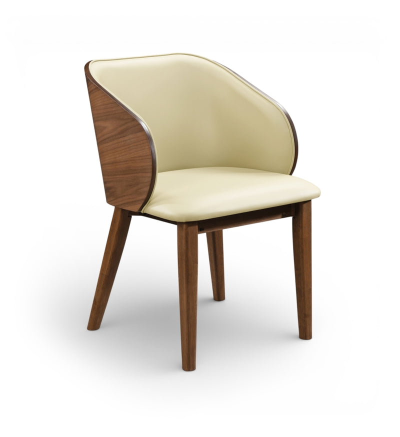 Glenwood Vegan Leather Upholstered Dining Chair in Cream, Set of 2 - 88035Cream-C
