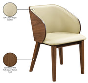 Glenwood Vegan Leather Upholstered Dining Chair in Cream, Set of 2 - 88035Cream-C