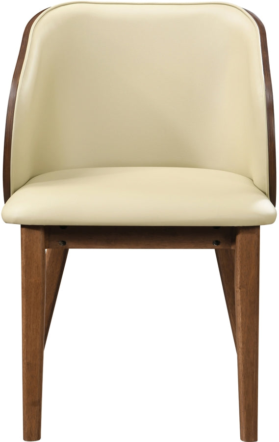 Glenwood Vegan Leather Upholstered Dining Chair in Cream, Set of 2 - 88035Cream-C