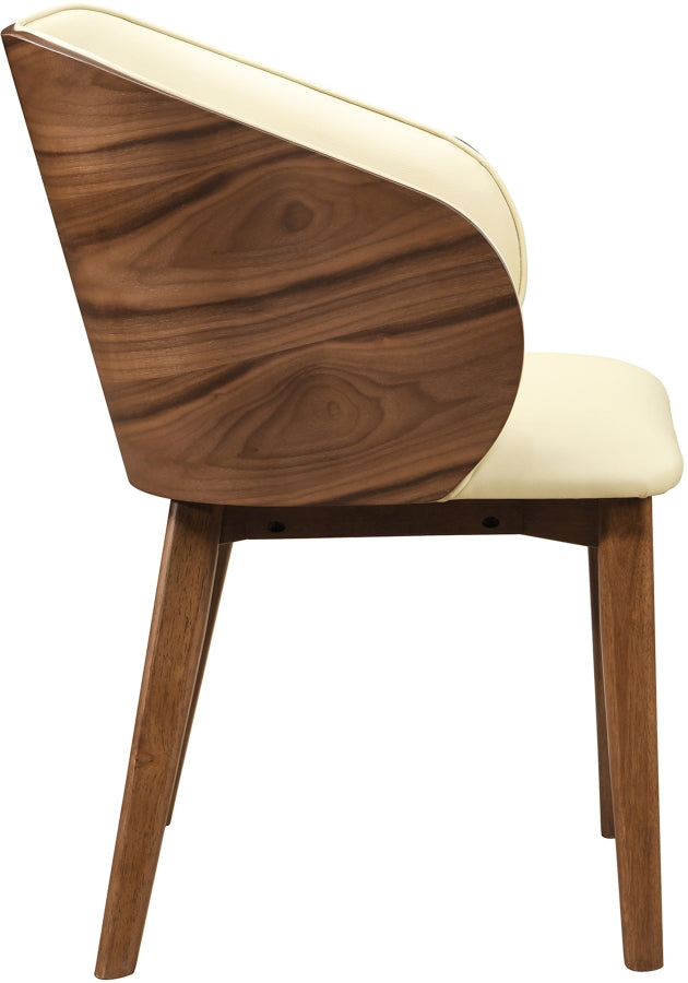 Glenwood Vegan Leather Upholstered Dining Chair in Cream, Set of 2 - 88035Cream-C