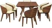 Glenwood Vegan Leather Upholstered Dining Chair in Cream, Set of 2 - 88035Cream-C