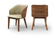 Glenwood Vegan Leather Upholstered Dining Chair in Khaki, Set of 2 - 88035Khaki-C