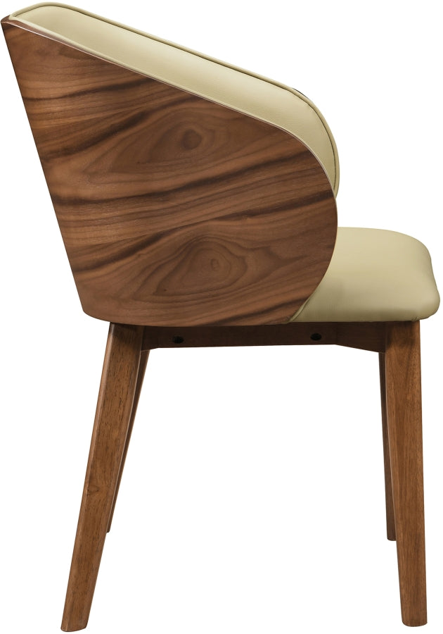 Glenwood Vegan Leather Upholstered Dining Chair in Khaki, Set of 2 - 88035Khaki-C