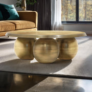Globus Iron Coffee Table in Gold - 225Gold-CT