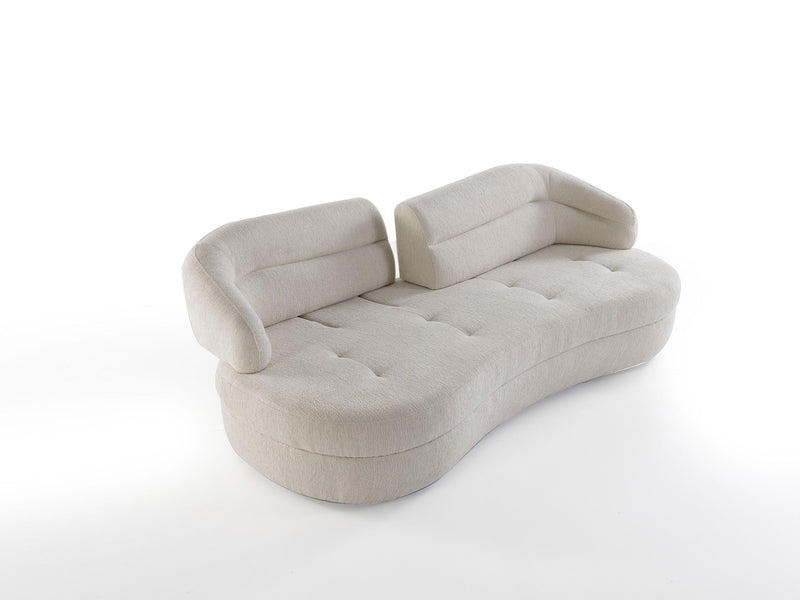 Gloria 4-pieces (2 Sofa & 2 Swivel Chair) Livingroom in Cream - 200-ZEN-GLO-CRE-3311