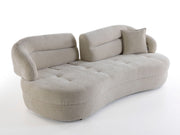 Gloria 4-pieces (2 Sofa & 2 Swivel Chair) Livingroom in Cream - 200-ZEN-GLO-CRE-3311