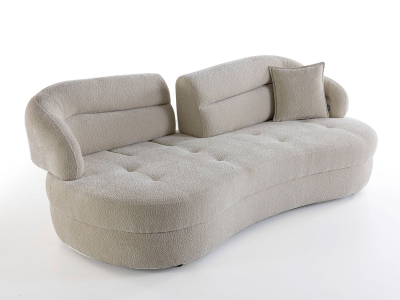 Gloria 4-pieces (2 Sofa & 2 Swivel Chair) Livingroom in Cream - 200-ZEN-GLO-CRE-3311