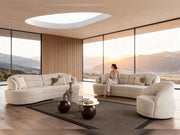 Gloria 4-pieces (2 Sofa & 2 Swivel Chair) Livingroom in Cream - 200-ZEN-GLO-CRE-3311