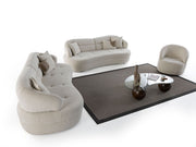 Gloria 4-pieces (2 Sofa & 2 Swivel Chair) Livingroom in Cream - 200-ZEN-GLO-CRE-3311
