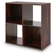 Glosmount Cherry/Light Brown Four Cube Organizer - EA1055-2X2