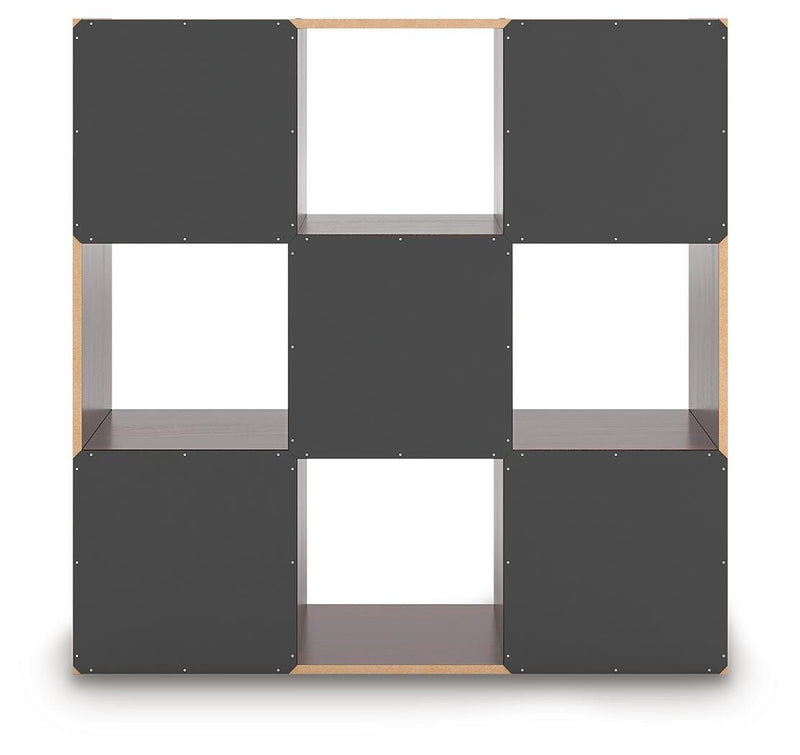 Glosmount Cherry/Light Brown Nine Cube Organizer - EA1055-3X3