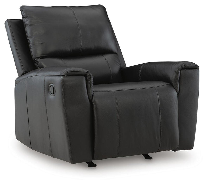 Glossmore Black Recliner - PCU1170025