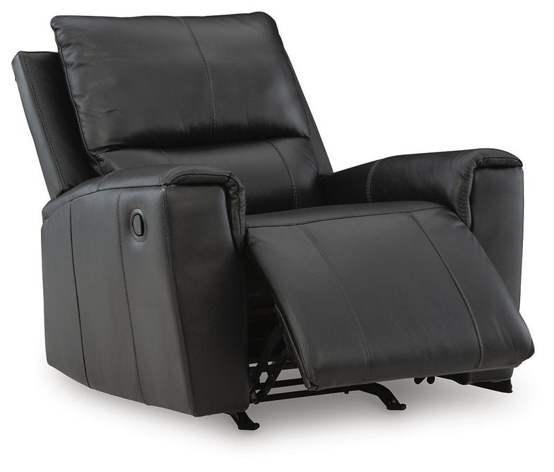 Glossmore Black Recliner - PCU1170025