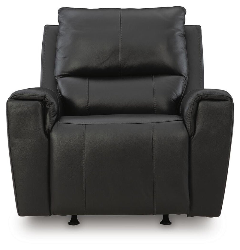 Glossmore Black Recliner - PCU1170025