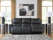 Glossmore Black Reclining Sofa - PCU1170088