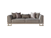 Gokce Stationary Sofa Grey in Grey - 101-GOK-E54635502-3