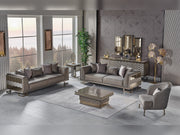 Gokce Stationary Sofa Grey in Grey - 101-GOK-E54635502-3