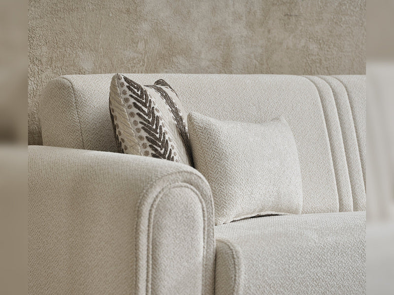 Gold 3-pieces (Sofa & Loveseat & Chair) Livingroom in Cream - 200-SER-GOL-PINAR03-321
