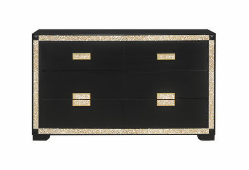Blake Black/Gold Dresser - BLAKE-BLACK/GOLD-DR