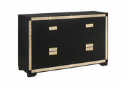 Blake Black/Gold Dresser - BLAKE-BLACK/GOLD-DR