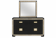 Blake Black/Gold Dresser - BLAKE-BLACK/GOLD-DR
