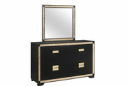 Blake Black/Gold Dresser - BLAKE-BLACK/GOLD-DR
