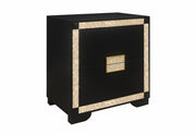 Blake Black/Gold Nightstand - BLAKE-BLACK/GOLD-NS