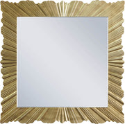 Golda Gold Leaf Frame Mirror in Gold - 447-M