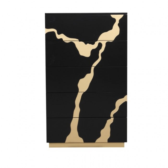 Goldsberg Black/Gold Chest - FM7425BK-C